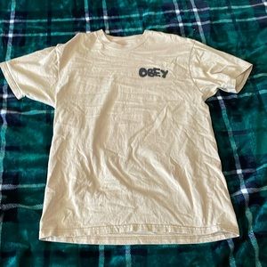 TAN OBEY SHIRT